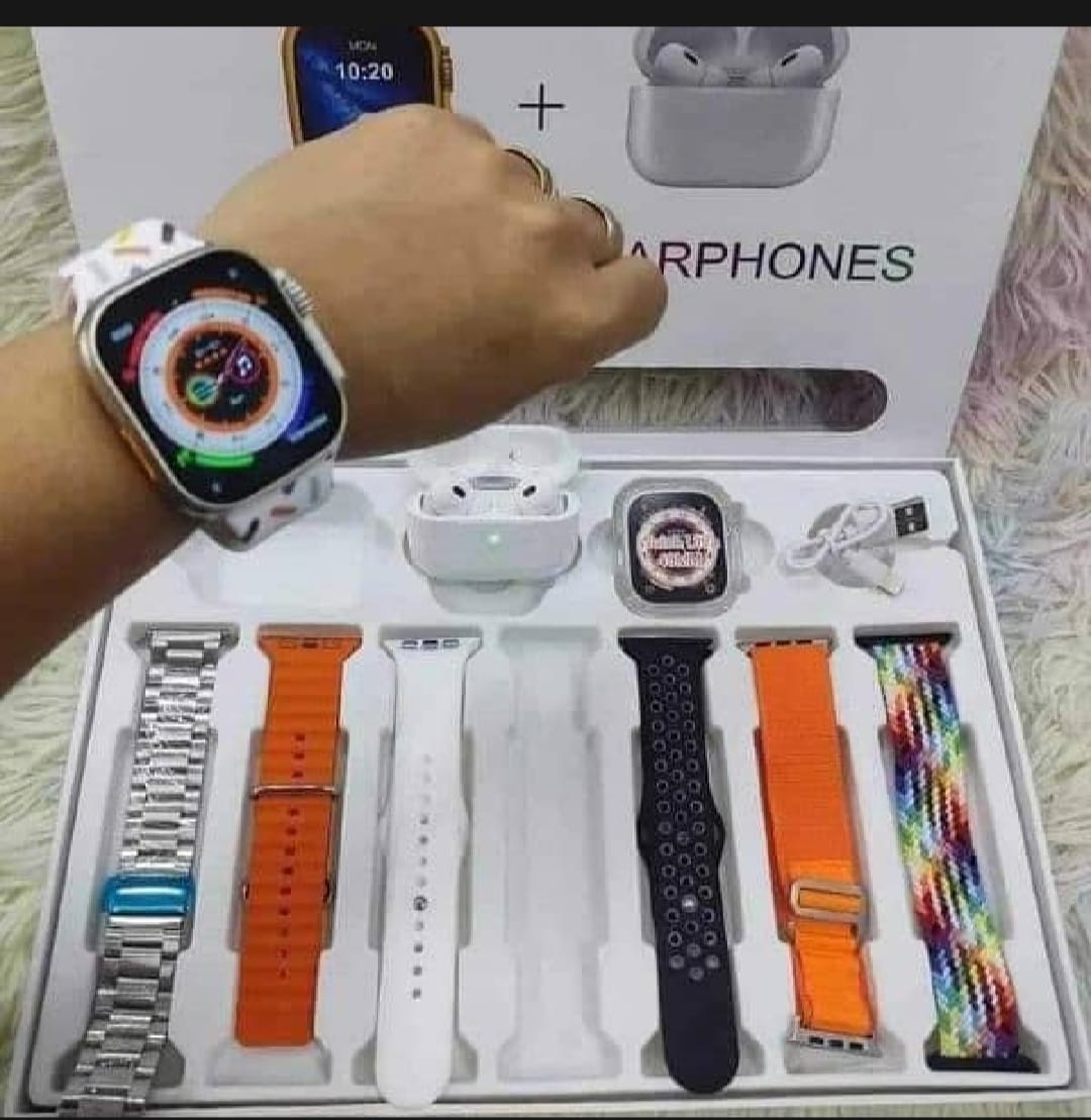 i20 Ultra2 Max 10-in-1 Smartwatch + Earbuds | Free Cash on Delivery