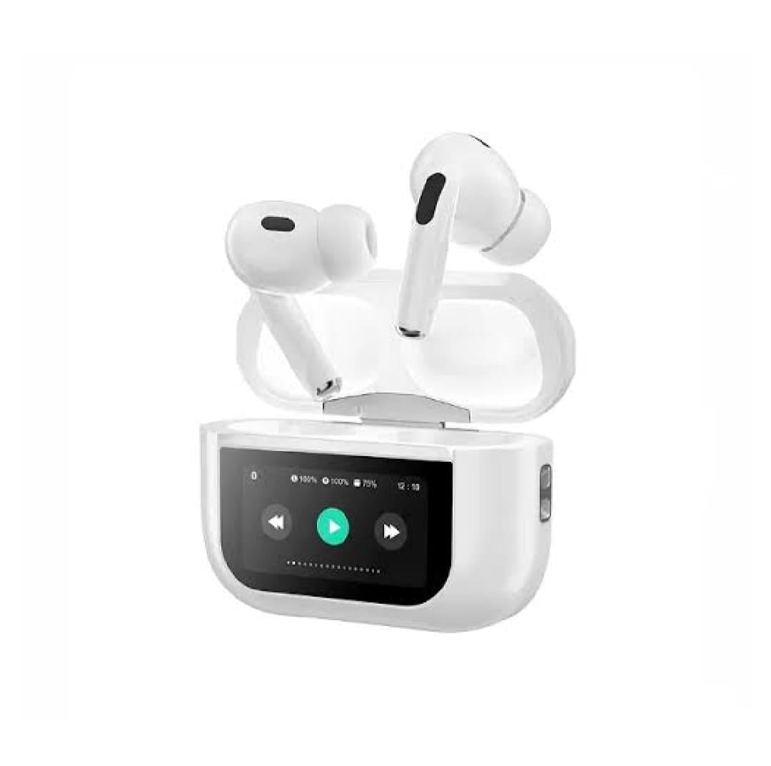A9 Pro ANC/ENC Display Wireless Earbuds - With Free Cash on Delivery