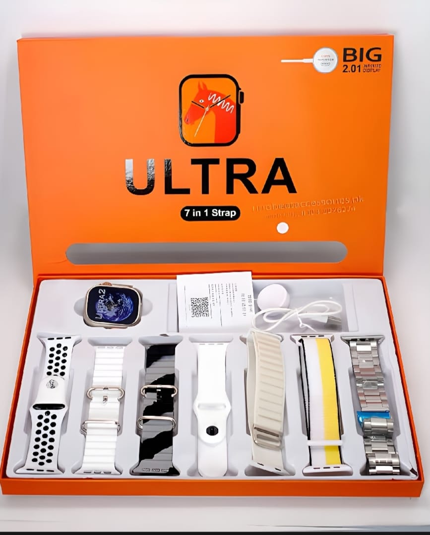 7-in-1 Ultra Big Display Smartwatch - Free Cash on Delivery